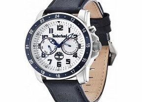 Timberland Mens Bellamy Blue Leather Strap Watch