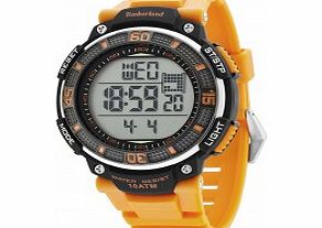 Timberland Mens Cadion Orange Silicone Strap Watch