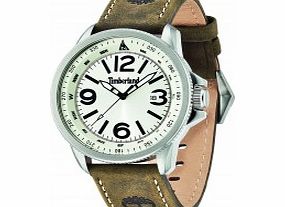 Timberland Mens Caswell Brown Leather Strap Watch