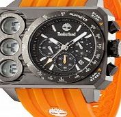 Timberland Mens HT3 Black Orange Chronograph Watch