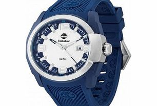 Timberland Mens Lynnwood Blue Silicone Strap Watch