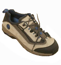 Mens Timberland Beige Suede Shoes With Brown & Blue Trim