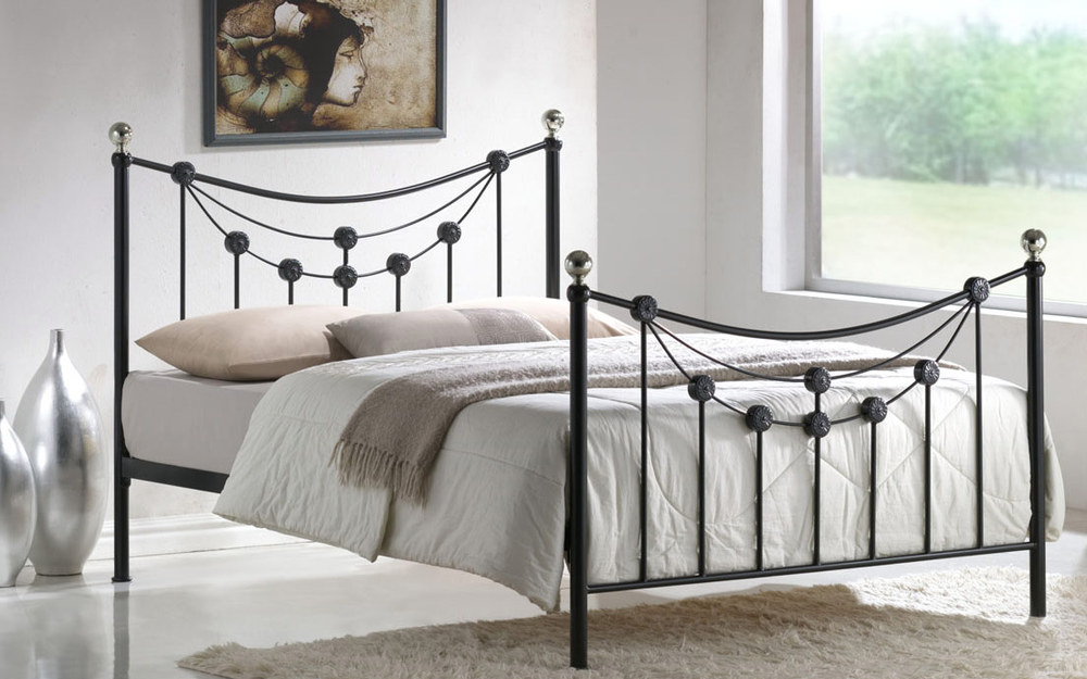 Time Living Forse Metal Bedstead, Double,