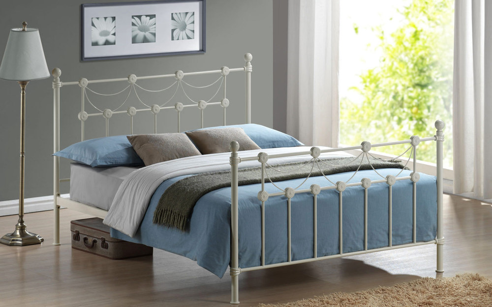 Time Living Omero Metal Bedstead, Double, No