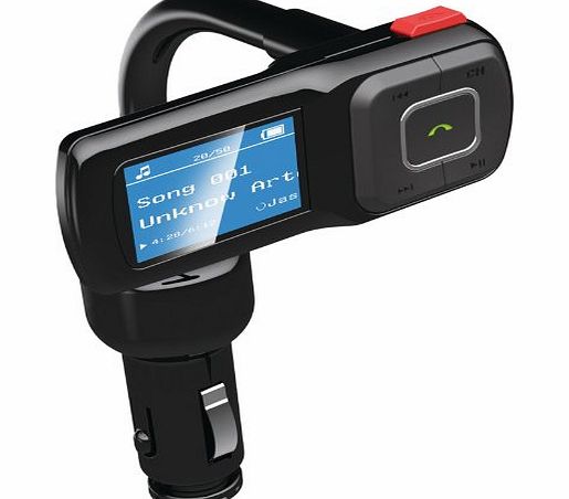 Bluetooth Wireless FM Transmitter MP3 Player with USB connection and Micro SD/TF card Reader Slot