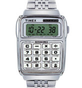 80 Calculator Watch Silver