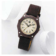 Expedition Brown Canvas Strap Watch
