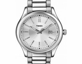 Timex Mens All Silver Dress Watch