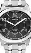 Timex Mens Bank Street Silver Steel Bracelet Watch