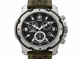 Timex Mens Black Green Expedition Rugged Field