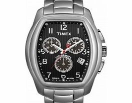 Timex Mens Black Silver T Series Chronograph Watch