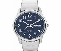 Timex Mens Blue Silver Easy Reader Watch