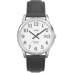 Timex Mens Easy Reader Leather Watch T2H281