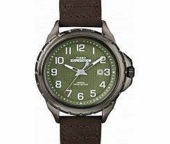 Timex Mens Green Brown Expedition Rugged Metal
