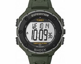 Timex Mens Green Expedition Shock XL Vibrating
