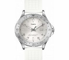 Timex Mens White 3 Hand Dress Watch