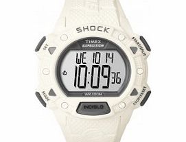 Timex Mens White Expedition Shock Chrono Watch