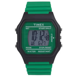 Timex80 Jumbo Green/ Black Digital Watch