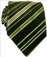 Green Pencil Stripe Necktie by