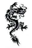 Tattoo: Tribal Black Dragon