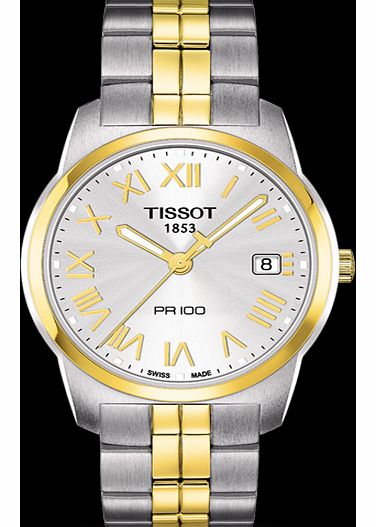 Tissot PR100 Gents Bi Colour Watch T0494102203300