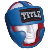 Title Full Face Spar Headguard Junior