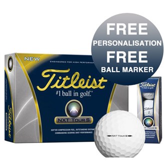 Titleist Personalised NXT Tour S Golf Balls (12