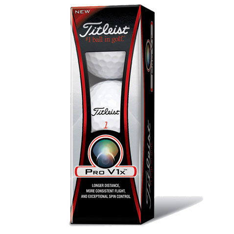 Titleist Pro V1x Golf Balls 3 Ball Sleeve - 2011
