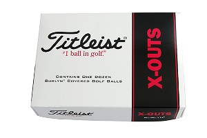 Titleist X Out Golf Balls (PTS Roll Dozen - Yellow)