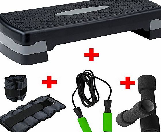 TNP Accessories Aerobic Stepper Step Steps Exercise Cardio Gym Yoga Home (78)