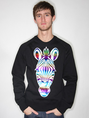 Zebra Holographic Sweatshirt