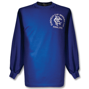 Toffs 1972 Rangers Home L/S European Cup Winners Retro Shirt