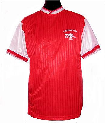 TOFFS Arsenal 1985 Centenary shirt in polyester. Retro