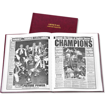 Arsenal Football Newspaper Book. Retro Football