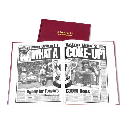 Aston Villa Football Newspaper Book. Retro