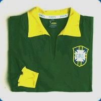 TOFFS Brazil 1950s away shirt. Retro Football
