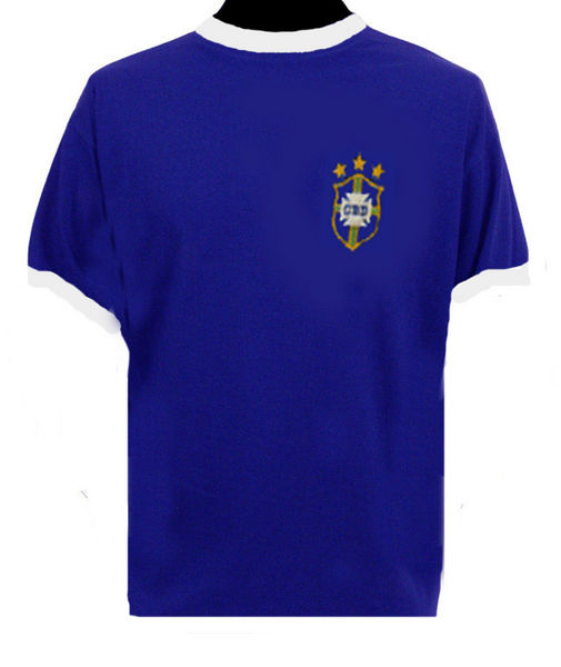 TOFFS Brazil 1971 3 star shirt. Retro Football Shirts