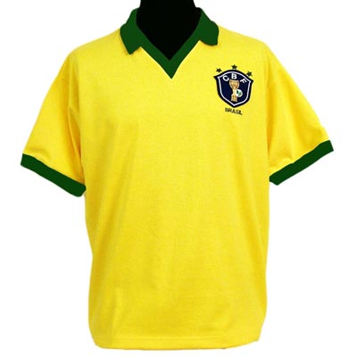 TOFFS Brazil 1986 shirt. Retro Football Shirts