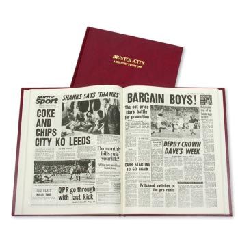 Bristol City Football Newspaper Book