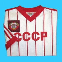 TOFFS CCCP 1980s away. Retro Football Shirts