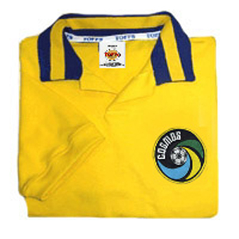 TOFFS Cosmos 1980s yellow. Retro Football Shirts