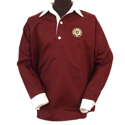 TOFFS Hearts 1950s. Retro Football Shirts