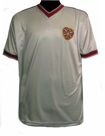 TOFFS Hearts 1986 Away. Retro Football Shirts