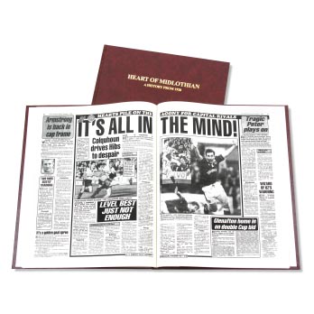 Hearts Football Newspaper Book. Retro Football