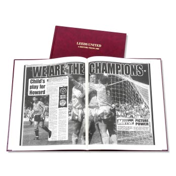 Leeds Football Newspaper Book. Retro Football