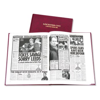 Leicester Football Newspaper Book. Retro