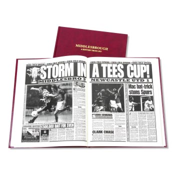 Middlesbrough Football Newspaper Book. Retro
