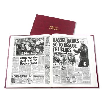 Preston North End Football Newspaper Book Retro