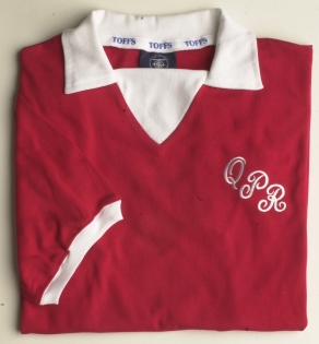 TOFFS QPR 1970s away. Retro Football Shirts