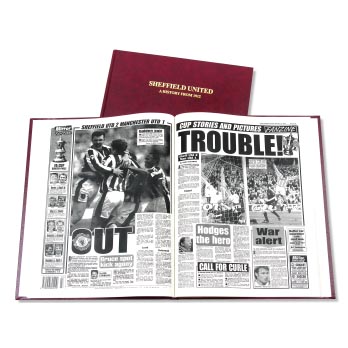 Sheffield Utd Football Newspaper Book. Retro
